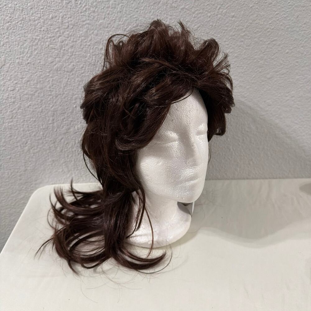 Brown Mullet Wig - Cosplay, Costume, Party